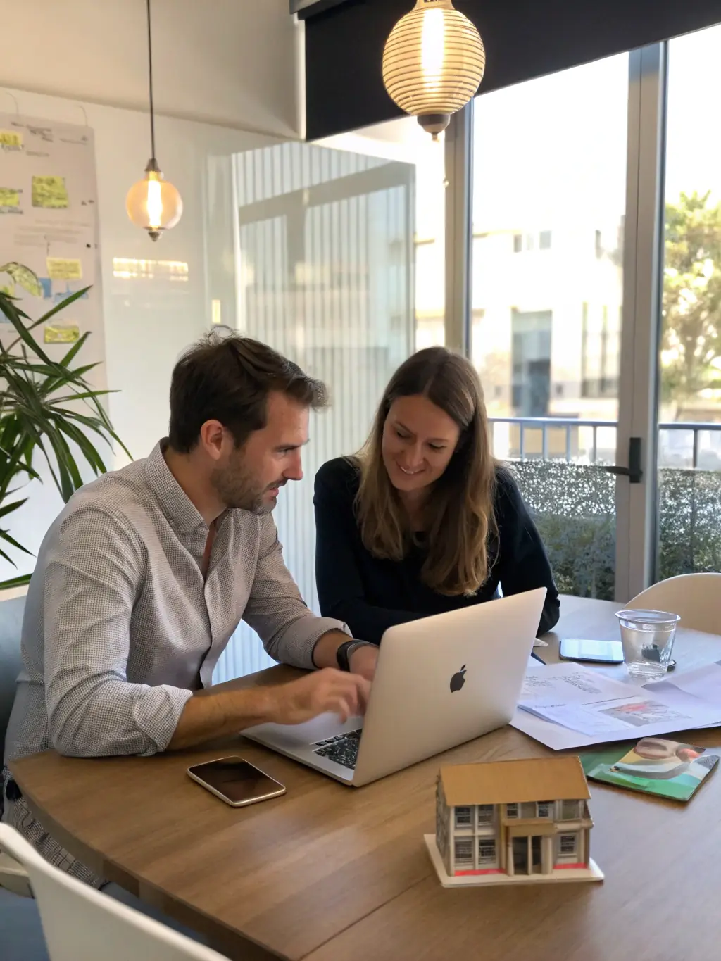A collaborative design process with a client, showcasing wireframes and mockups to ensure the final product meets their vision.
